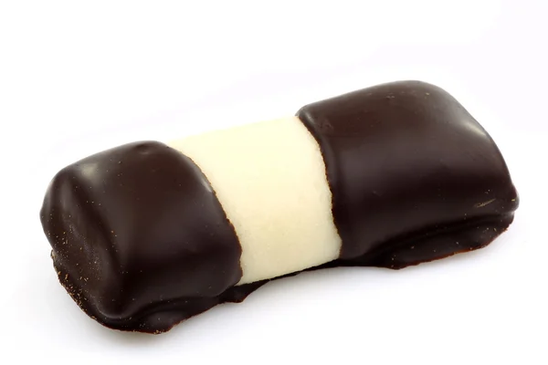 Sladký marcipán čokoládová rolka — Stock fotografie