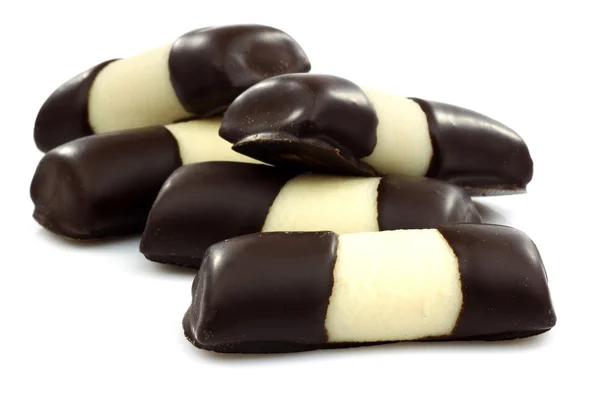 Édes csokoládé Marcipán tekercs — Stock Fotó