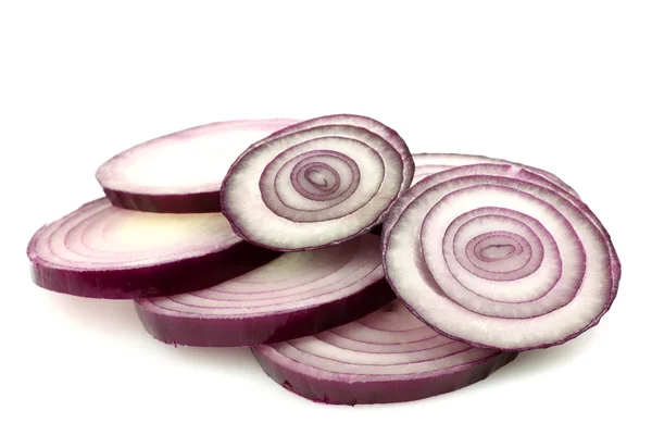 Slices of red onion — Stock Photo, Image