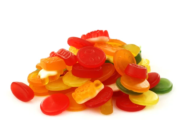 Un mucchio di caramelle colorate dolce gelatina — Foto Stock