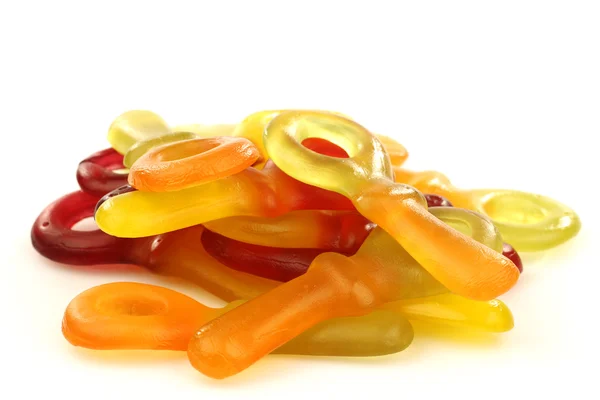 Красочные вкусные желейные конфеты — стоковое фото