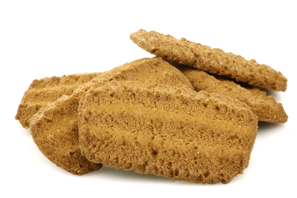 Heap of Dutch cookies called "Bastogne koek" — Stock Photo, Image