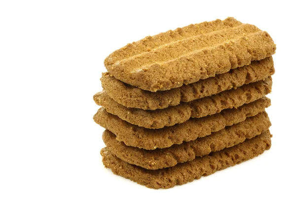 Stack av nederländska cookies kallas "bastogne koek" — Stockfoto