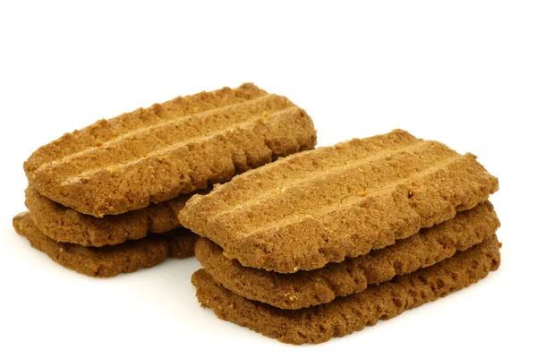 Två holländska cookies kallas "bastogne koek" — Stockfoto