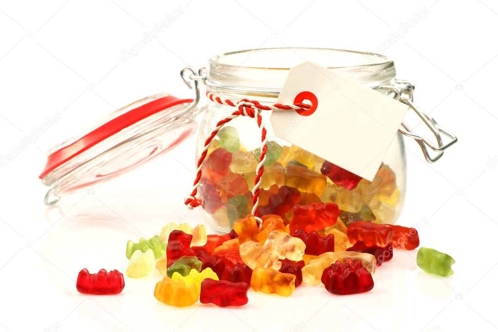 Download Glass Jar With Colorful Gummy Bears With Room Four Your Text Or Images Stock Photo C Tpzijl 11872240 Yellowimages Mockups