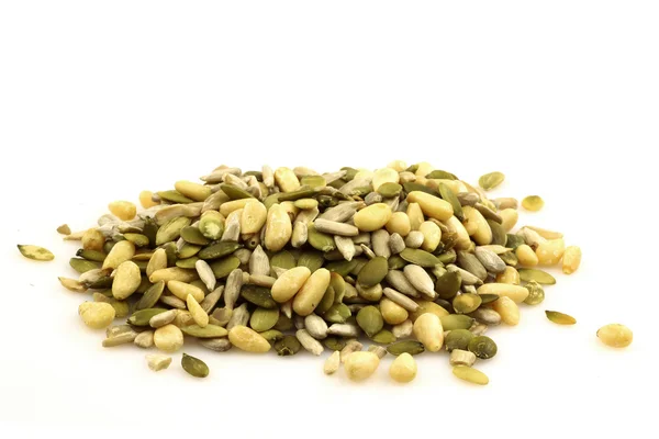 Um monte de sementes de abóbora — Fotografia de Stock