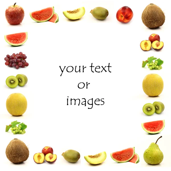 Fruit border — Stock Photo, Image