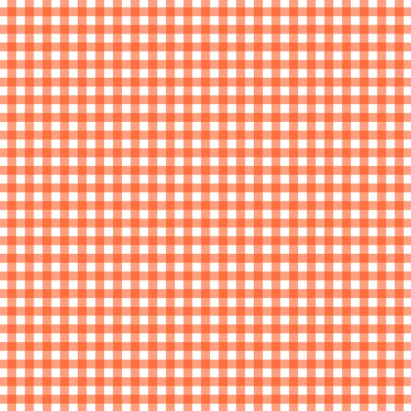 Pomarańczowy i biały wzór kratkę — Zdjęcie stockowe