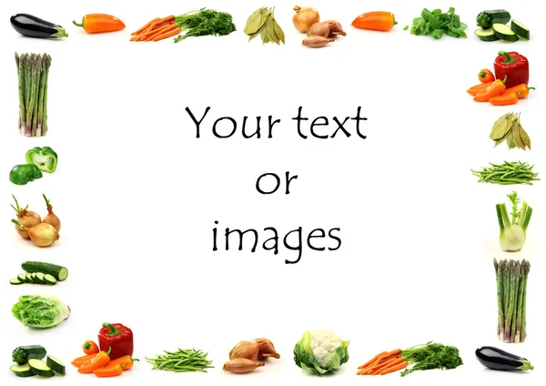 야채 테두리 — 스톡 사진