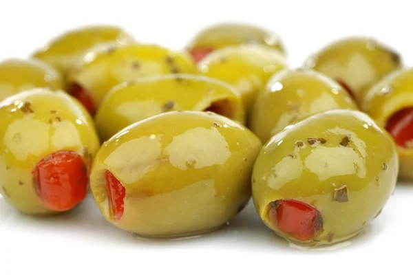 Bouquet d'olives vertes farcies — Photo