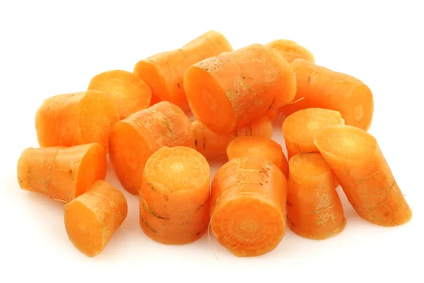 Cut fresh carrots — Stock Photo, Image