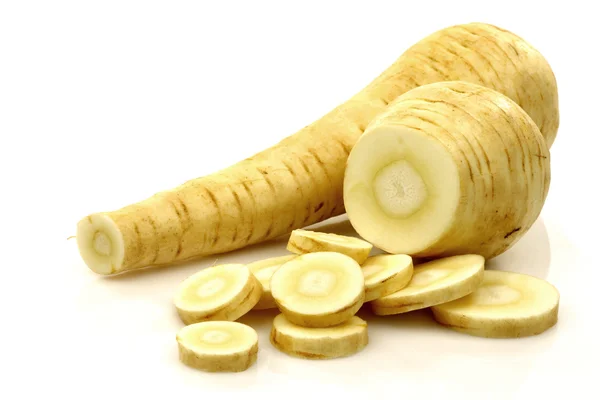 Two fresh parsnip roots — Stock Photo, Image