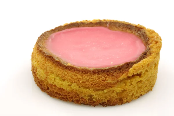 Traditional Dutch pink glazed cake — Stock Photo, Image