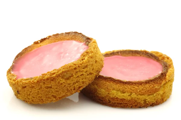 传统的荷兰粉红釉面的蛋糕 — 图库照片