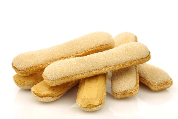 Holländische Kekse als "lange vingers" bezeichnet" — Stockfoto