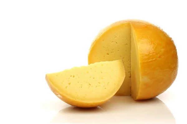 Cut Dutch cheese called "Edammer kaas" — Stock Photo, Image