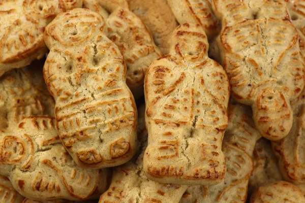 Biscotti tradizionali olandesi chiamati "taai taai " Fotografia Stock