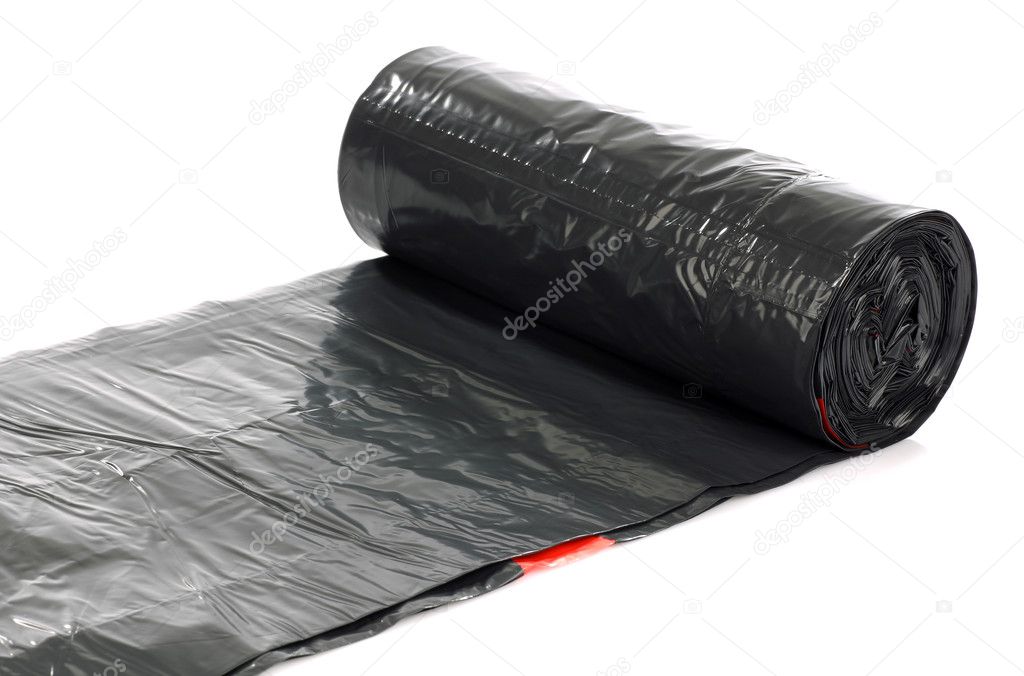 New roll of garbage bags