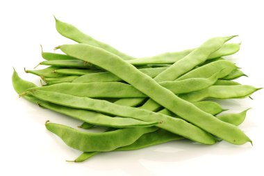 Bunch of fresh string beans clipart