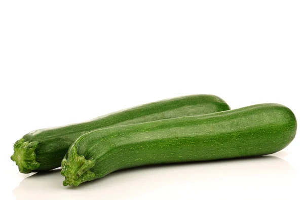 Two fresh zucchini's — Stock Photo, Image