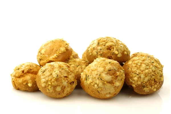Bunch of crispy baked cheese balls — Stock Photo, Image