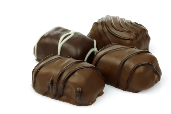 Bombones de chocolate decorados —  Fotos de Stock