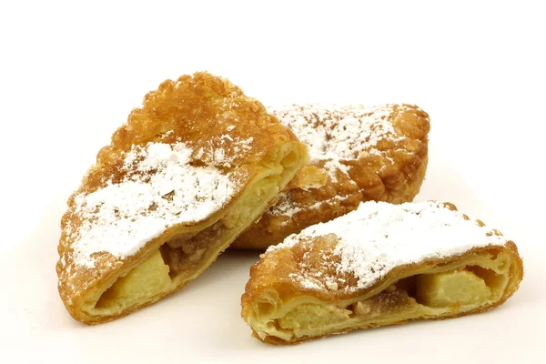 Traditional pastry from Holland eaten at new year's eve called"applebeignet" — Stock Photo, Image