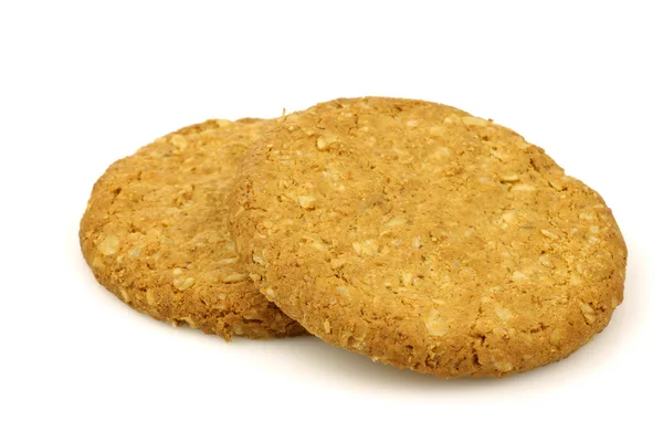 Two wholemeal cookies — Stock Photo, Image