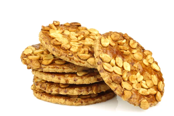 Bunch of peanut cookies — Stock Photo, Image