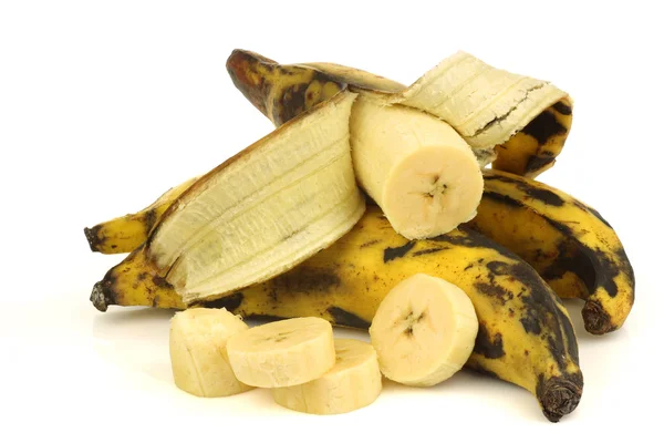 Jitrocel (pečení) kousky banánu — Stock fotografie