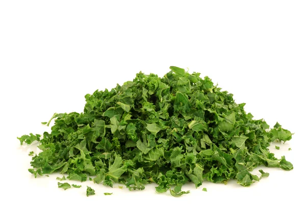 Freshly cut kale cabbage — Stock Photo, Image