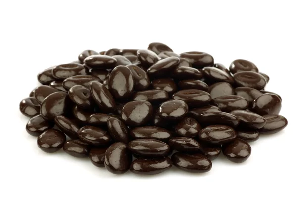 Bunch of chocolate coffee beans — Stock Photo, Image