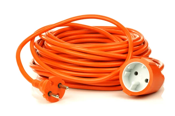 European electrical power plug and cable — Stock Photo, Image