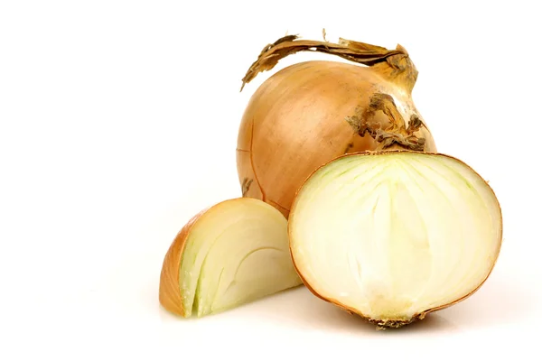 One cut fresh onion — Stock Photo, Image