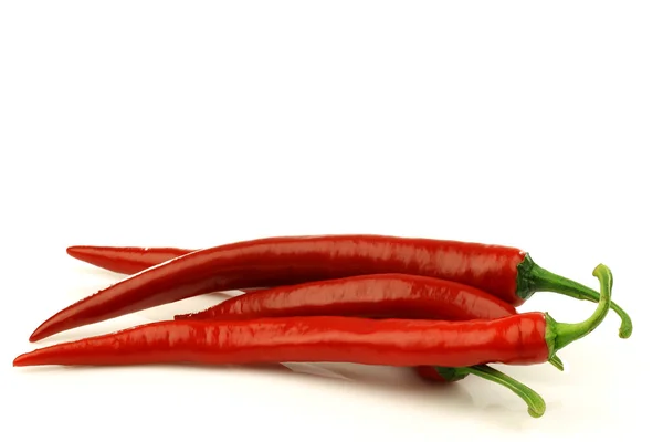 Rode chilipepertjes (Capsicum) — Stockfoto