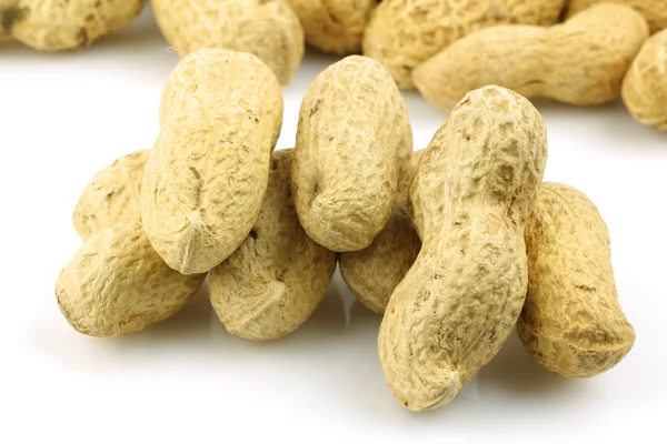 Кучка свежих жареных арахиса — стоковое фото