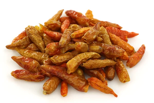 Suszone czerwone chili papryki (Capsicum) — Zdjęcie stockowe