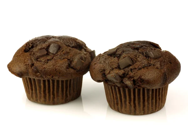 Vers gebakken chocolade muffins — Stockfoto