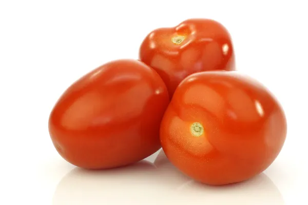 stock image Bunch of fresh and colorful italian plum tomatoes