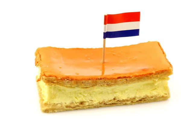 Pastel tradicional holandés llamado "tompouce " —  Fotos de Stock