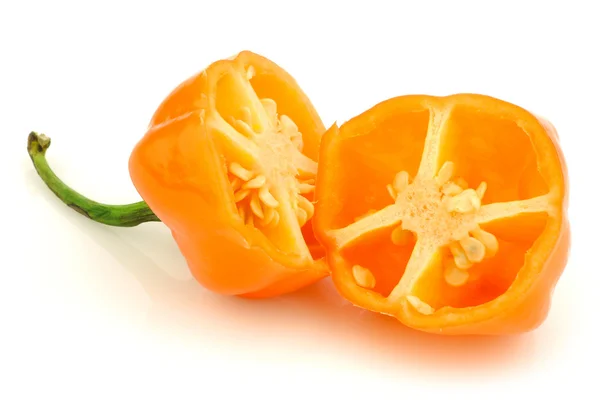 Spicy hot cut adjuma pepper(Capsicum chinense ) — Stock Photo, Image