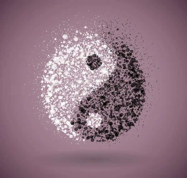 Yin och yang symbol — Stock vektor