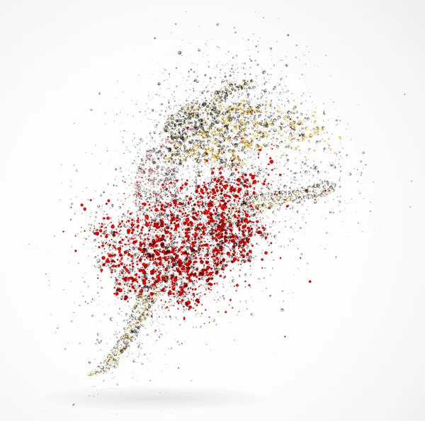 Ragazza ballerina — Vettoriale Stock