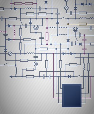 Circuit diagram clipart