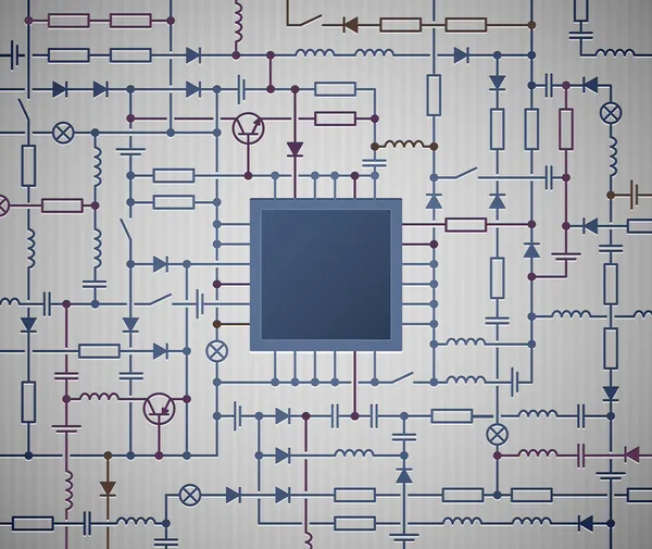 Schéma de circuit — Image vectorielle