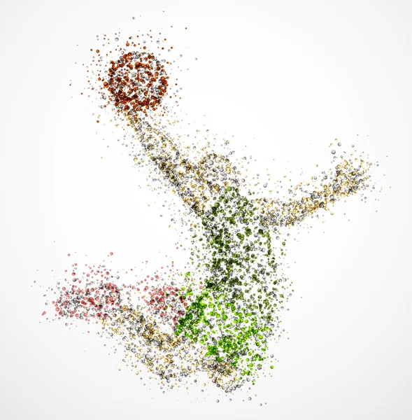 Анотація баскетболіст — стоковий вектор