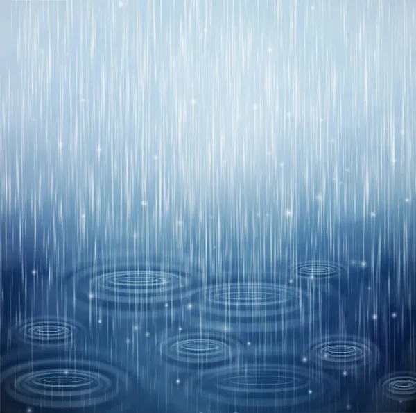 Un giorno di pioggia — Vettoriale Stock