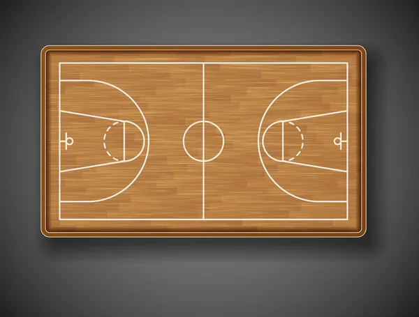 Basketbalveld — Stockvector