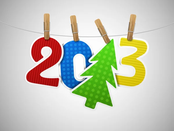 Νέο έτος 2013 — Διανυσματικό Αρχείο
