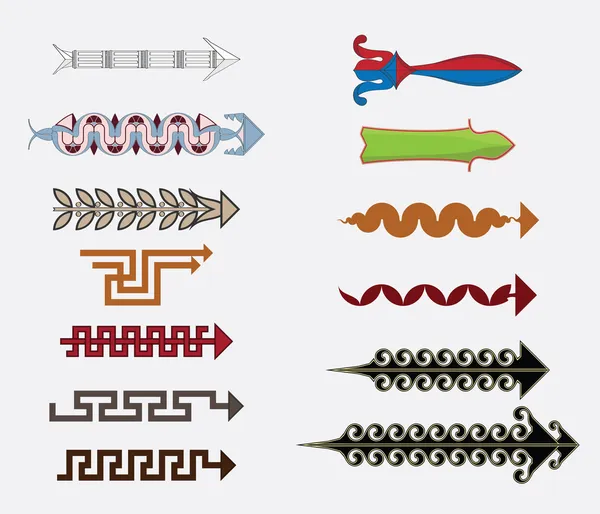 Flèches grecques — Image vectorielle